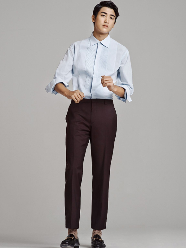 Phối áo sơ mi và quần tây