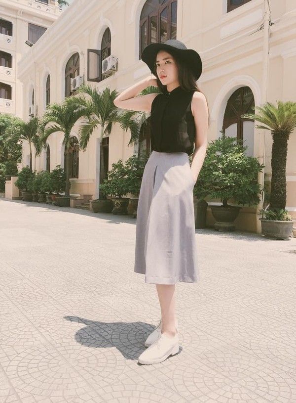 Lưu ý khi phối đồ quần culottes