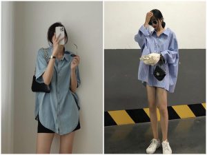 Phối đồ áo sơ mi oversize